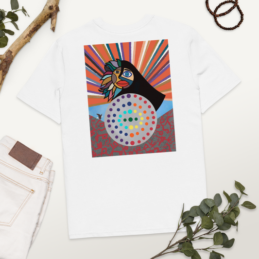 Mother Synchronicity | Unisex 100% Organic Cotton White T-Shirt