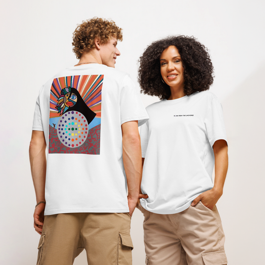 Mother Synchronicity | Unisex 100% Organic Cotton White T-Shirt